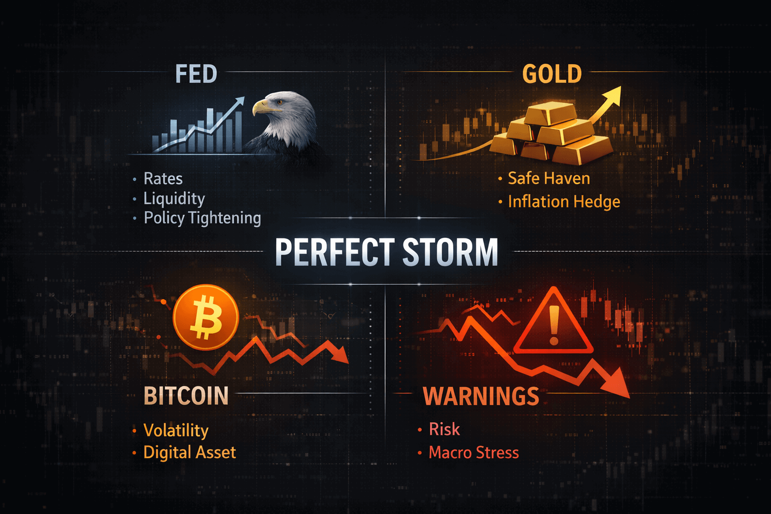 Why Crypto Markets Are Down: Fed Meeting, Gold $5,100, and the Perfect Storm